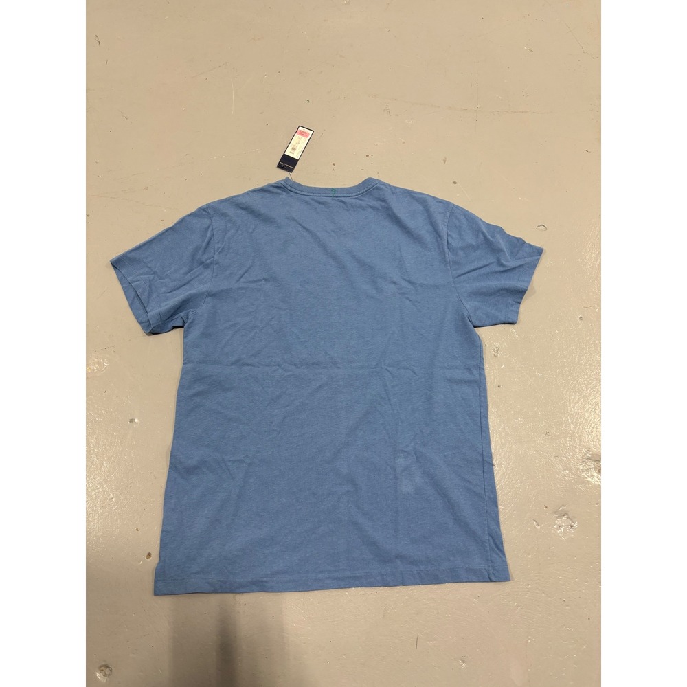 Polo Ralph Lauren Mens Crewneck T-Shirt Blue Heather Short Sleeve Pony Logo M - Picture 6 of 6